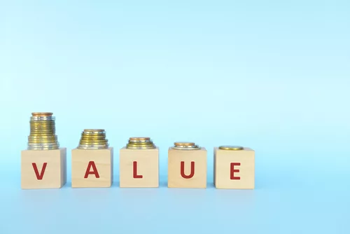 Price devaluation or value depreciation concept
